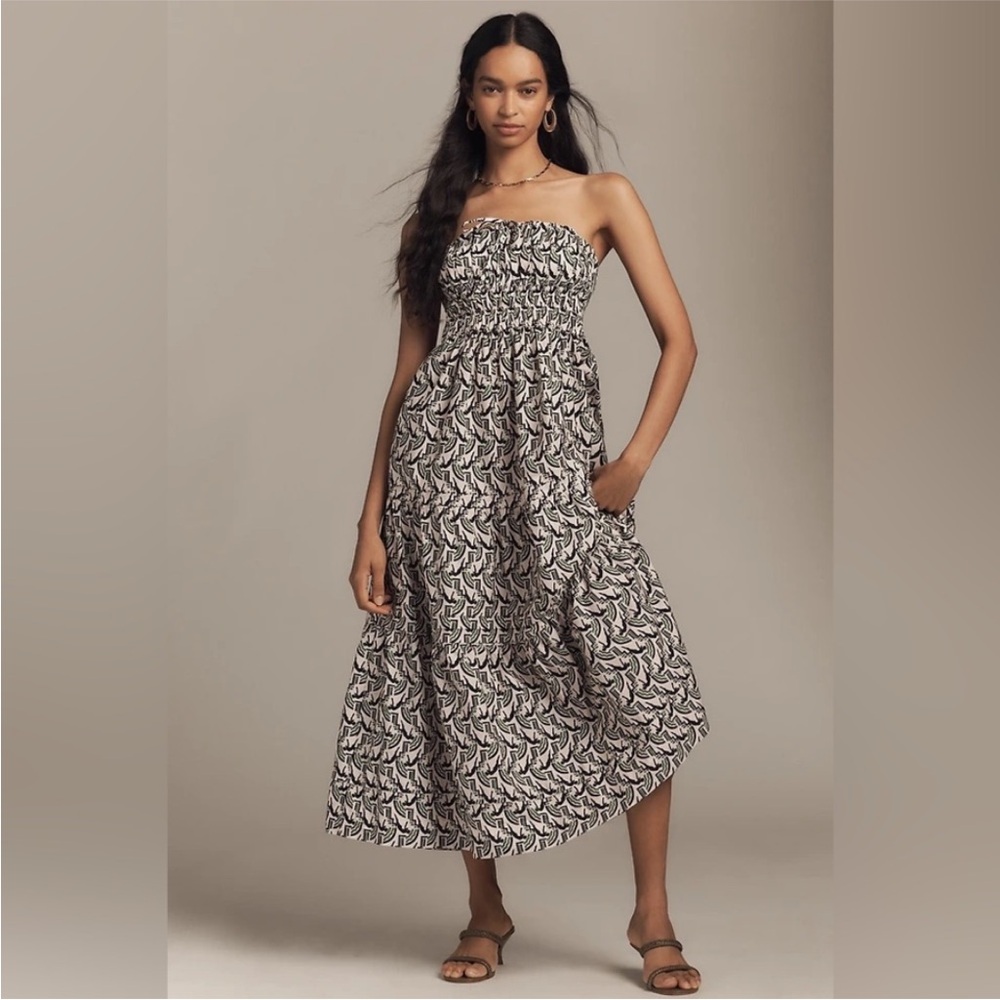 NWT! Anthropologie The Somerset Maxi Dress: Strapless Edition Sundress 🎤 Small